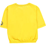 Overwatch Mercy Women's Yellow Wings Cropped T-Shirt - Back View