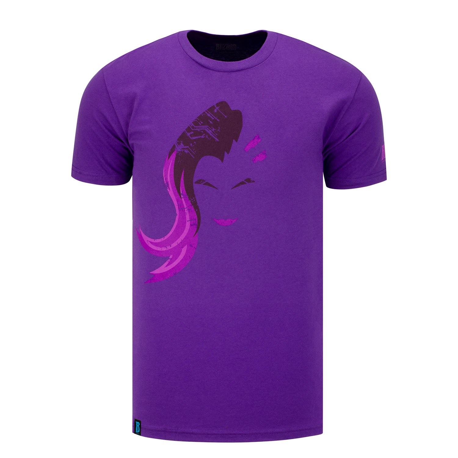 Overwatch Sombra Hero Purple T-Shirt - Front View