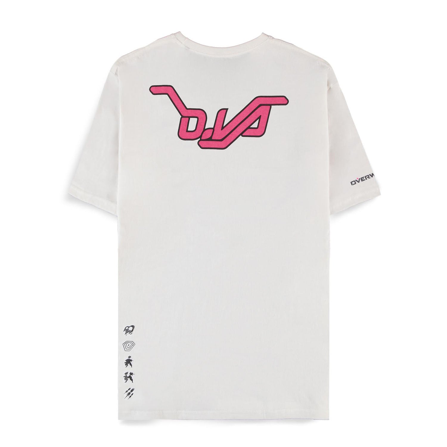 Overwatch D.VA White Fusion Cannons T-Shirt - Back View