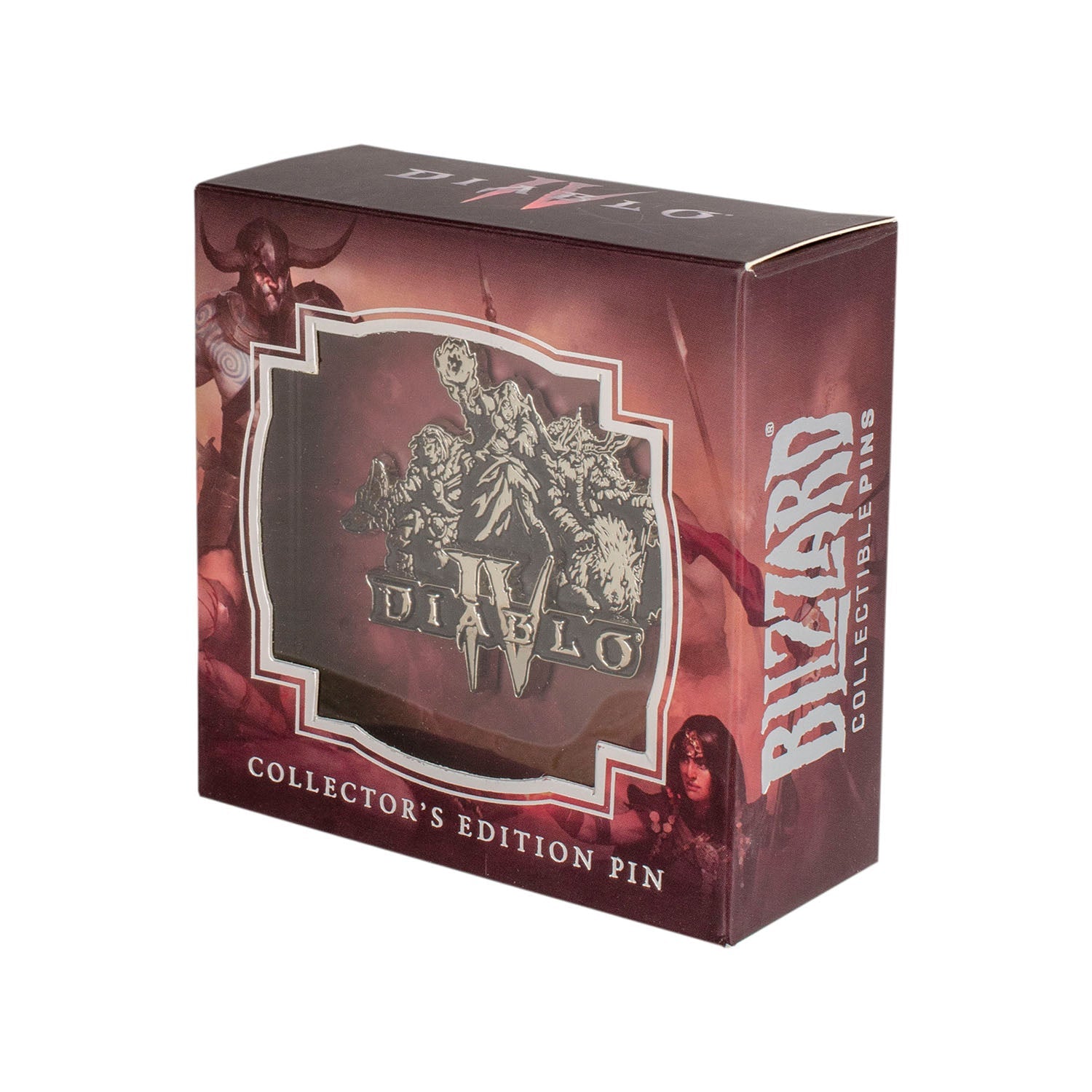 Diablo IV Classes Collector's Edition Pin in Grey - Front View