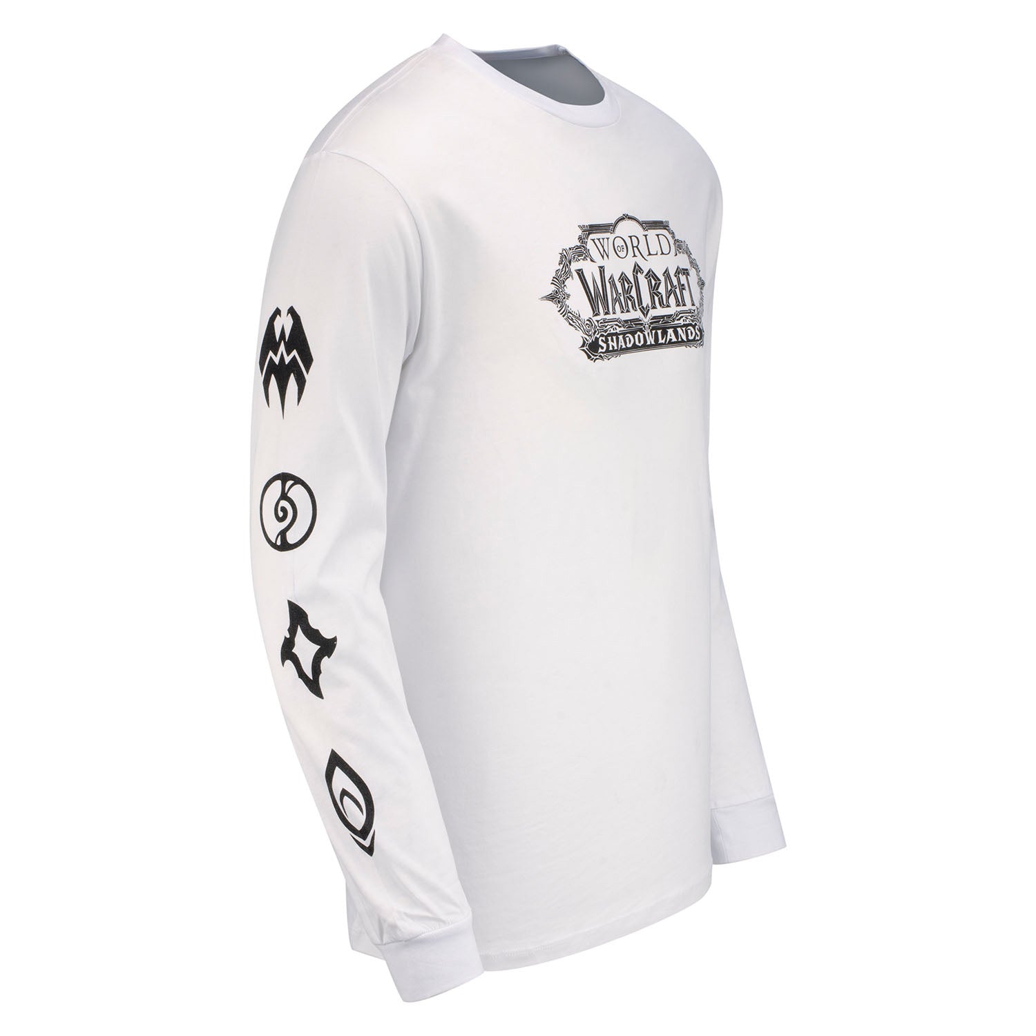 World of Warcraft: Shadowlands Factions White Long Sleeve T-Shirt - Right View