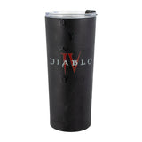 Diablo IV 24oz Stainless Steel Tumbler in Black - Front View