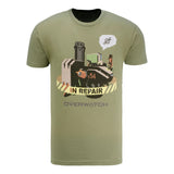 Overwatch Bastion In Repair Olive T-Shirt - Front View