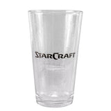 StarCraft 16oz Pint Glass in Black - Front View