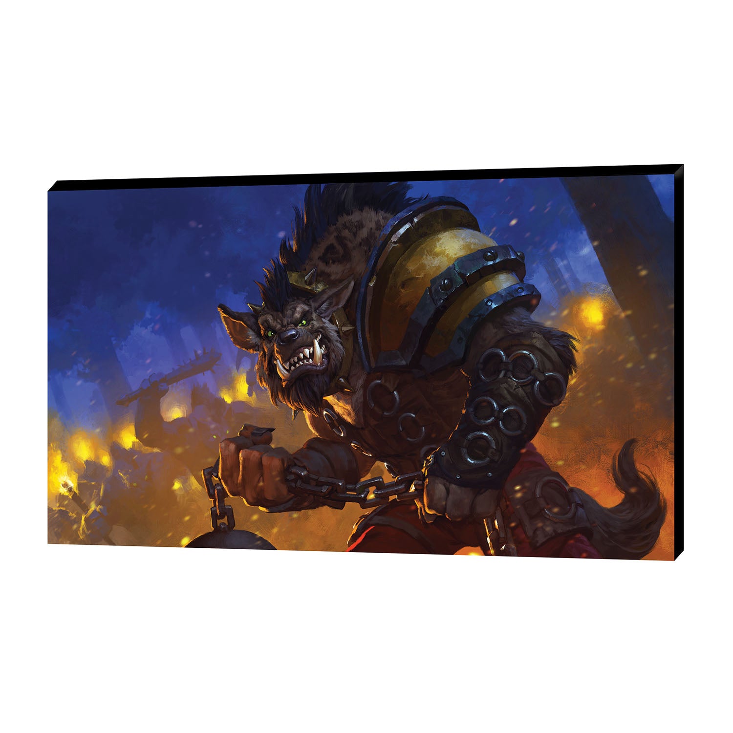 Heroes of the Storm Hogger 14" x 25" Canvas in Blue - Front View