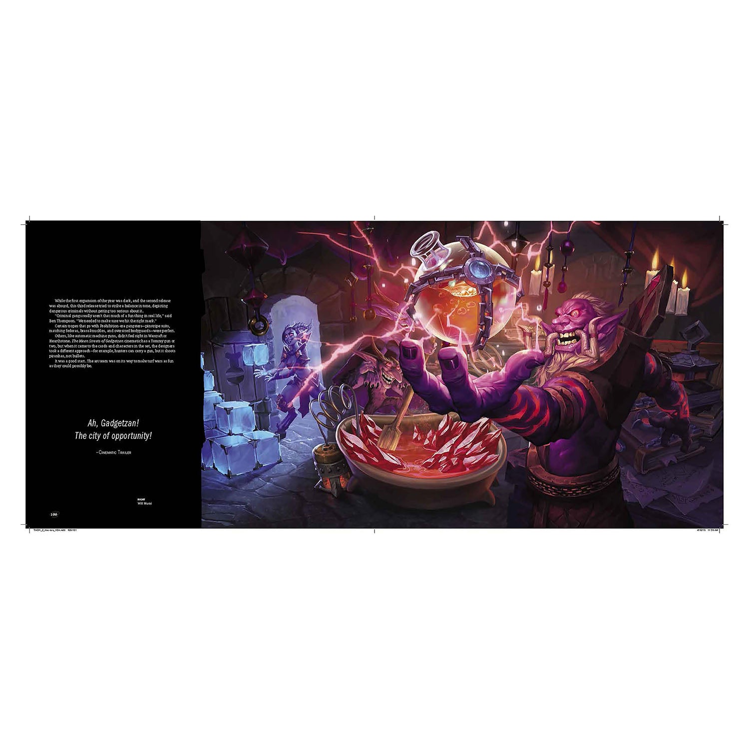 The Art of Hearthstone: Volume II - Year of the Kraken in Red - Second Page View