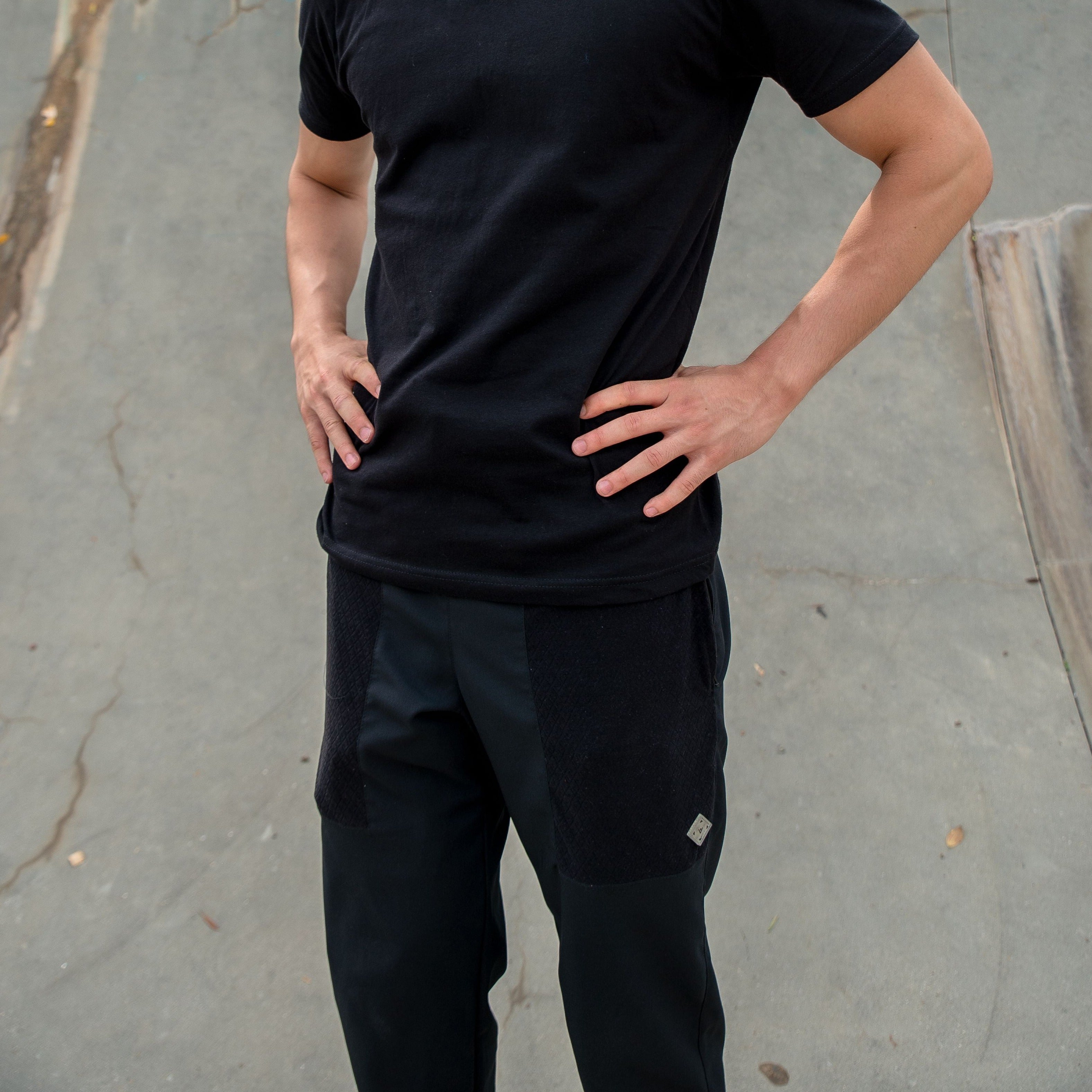 Hearthstone POINT3 DRYV® Black Joggers - Model View