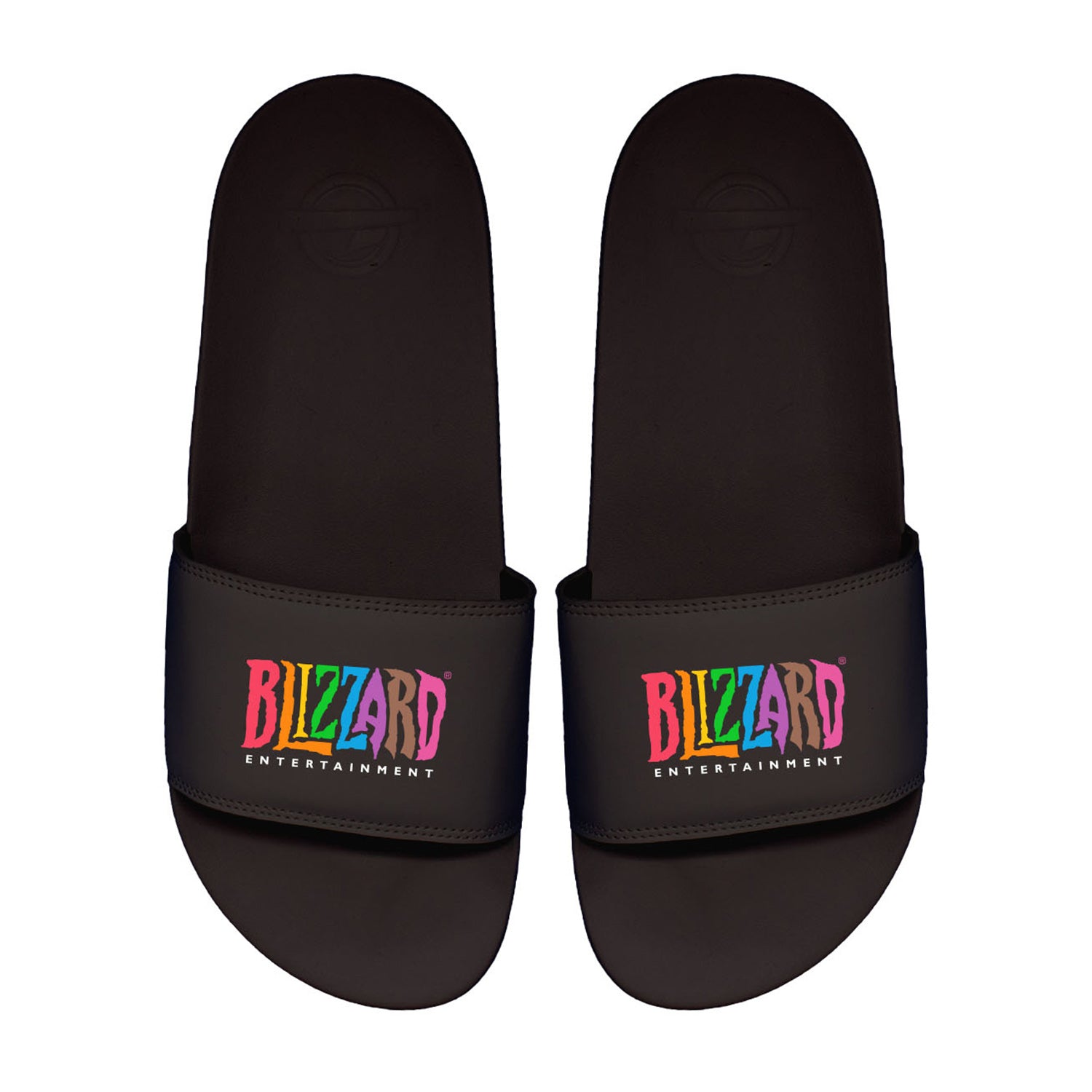 Blizzard Pride Black Slides - Front View