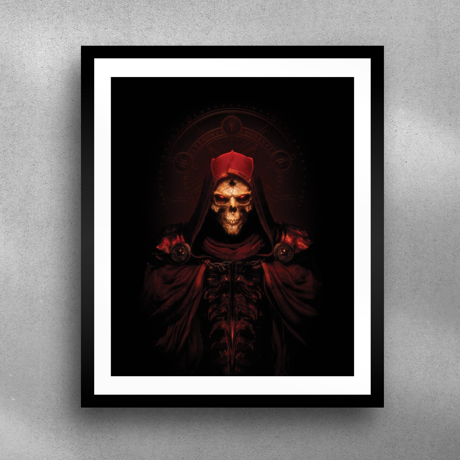 Diablo II: Resurrected 16 x 20in Framed Art Print - Front View with Framed Art Print on Wall