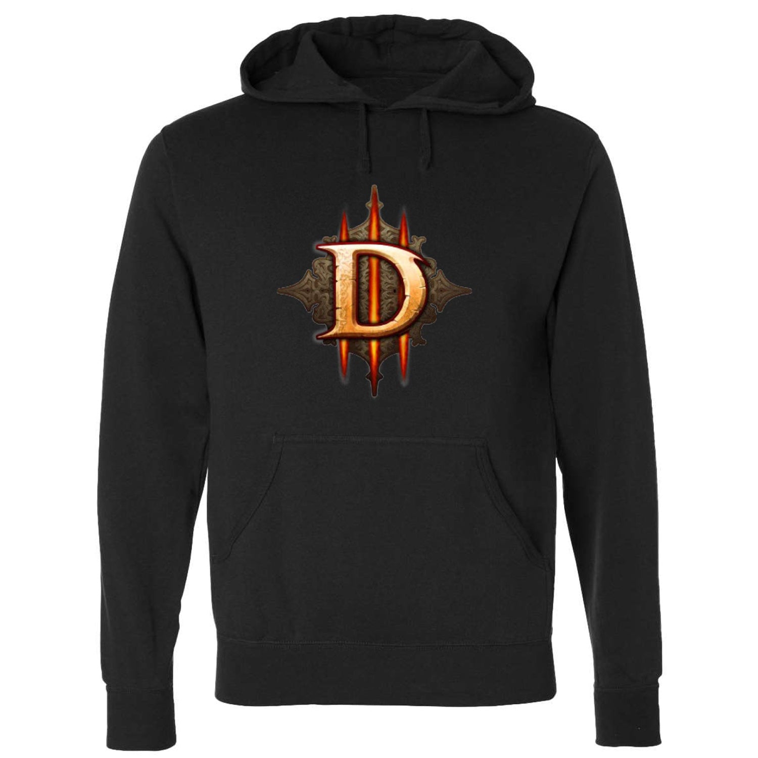 Diablo III Icon Black Hoodie - Front View