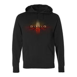 Diablo III Logo Black Hoodie - Front View