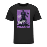 Diablo Immortal Wizard High Contrast Black T-Shirt - Front View