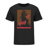 Diablo Immortal Barbarian High Contrast Black T-Shirt - Front View