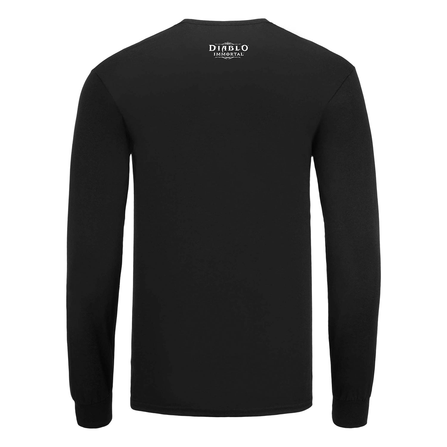 Diablo Immortal Monk High Contrast Black Long Sleeve T-Shirt - Back View