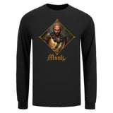 Diablo Immortal Monk Urban Edge Black Long Sleeve T-Shirt - Front View
