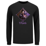 Diablo Immortal Wizard Urban Edge Black Long Sleeve T-Shirt - Front View