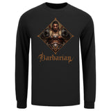 Diablo Immortal Barbarian Urban Edge Black Long Sleeve T-Shirt - Front View