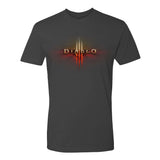 Diablo III Logo T-Shirt - Front View Grey Version