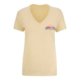 Heroes of the Storm Women's Natural V-Neck T-Shirt in Beige - Front View