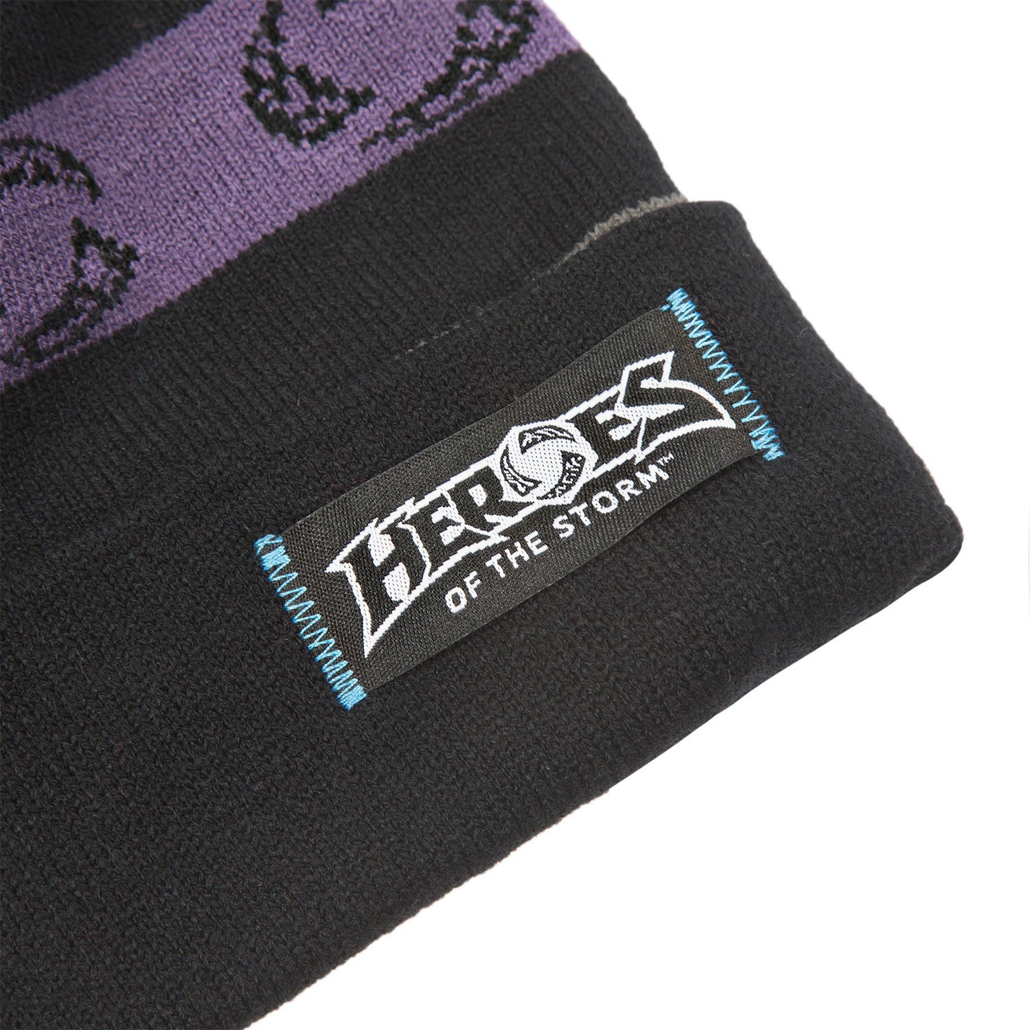 Heroes of the Storm J!NX Winmore Pom Beanie in Black - Zoom Logo View