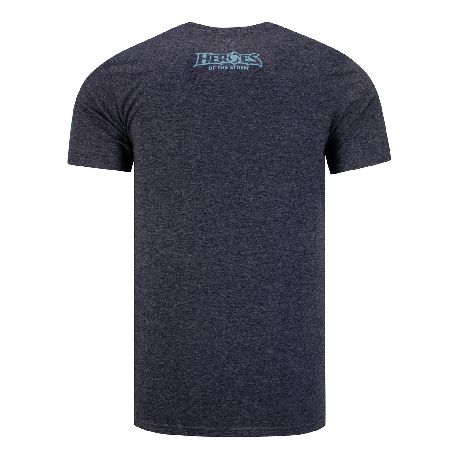 Heroes of the Storm Heathered Navy Hexagon T-Shirt - Back View