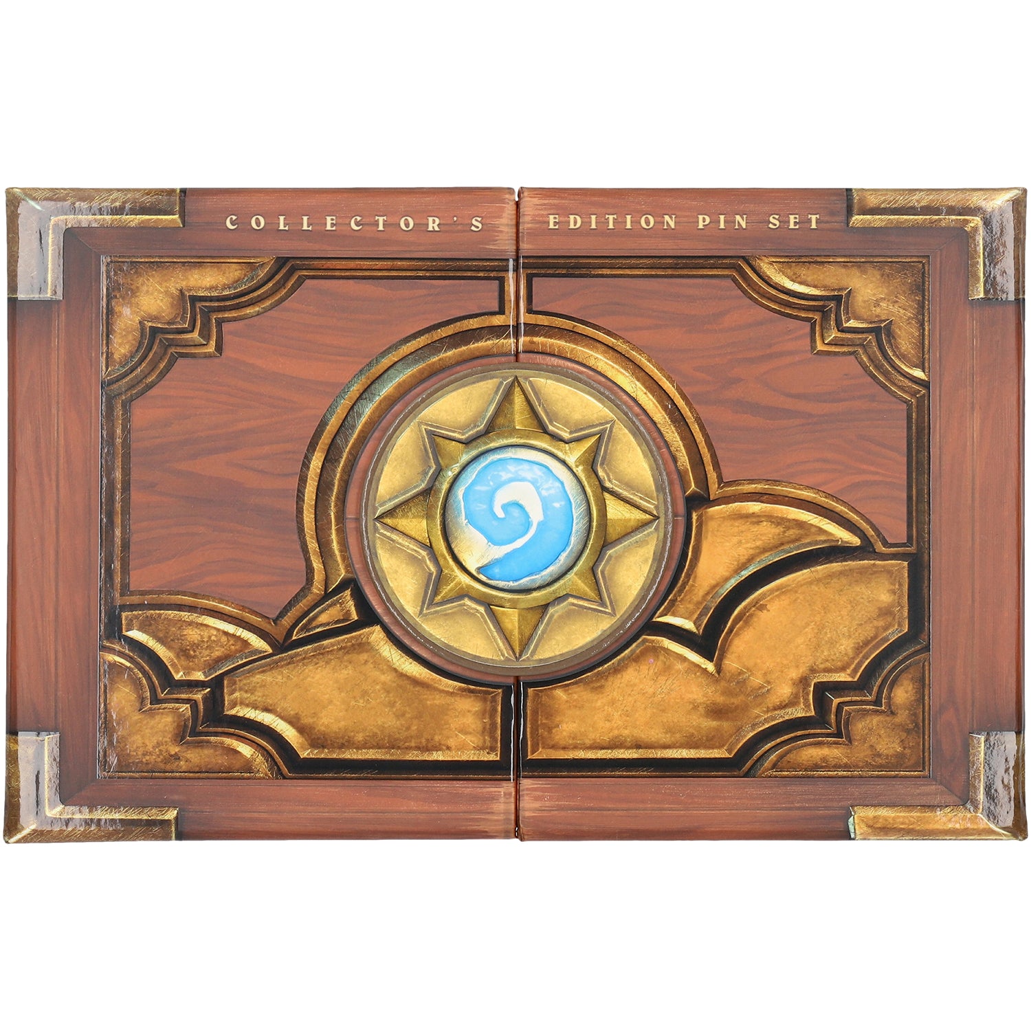 Hearthstone Collector's Edition 4-Piece Pin Set in Brown - Front View