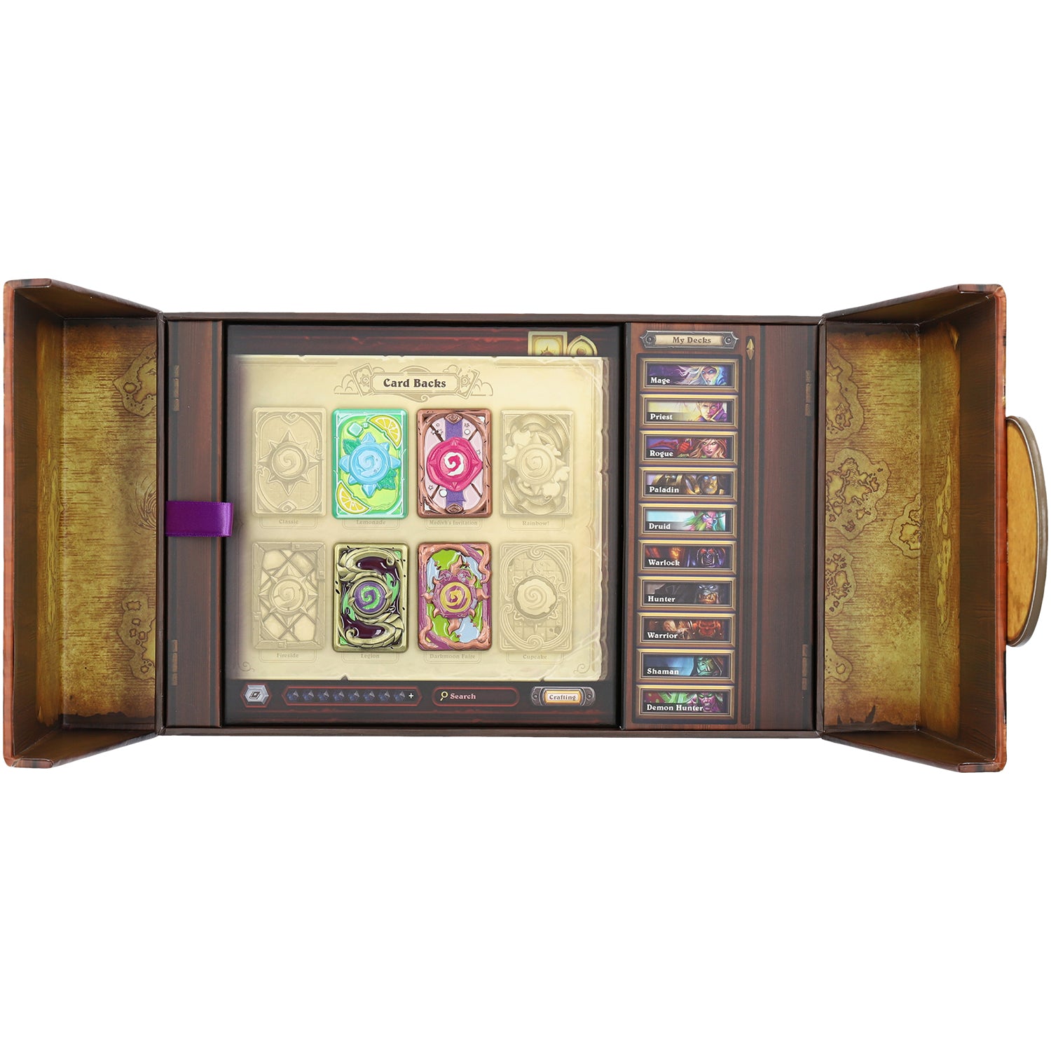 Hearthstone Collector's Edition 4-Piece Pin Set in Brown - Open View