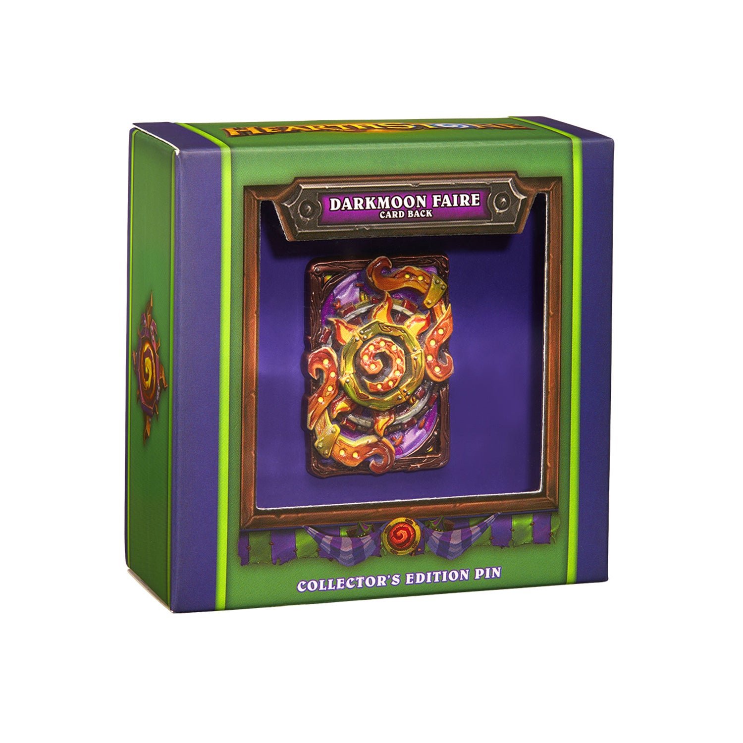 Hearthstone Cardback Collector's Edition Pin - Front View with Packaging