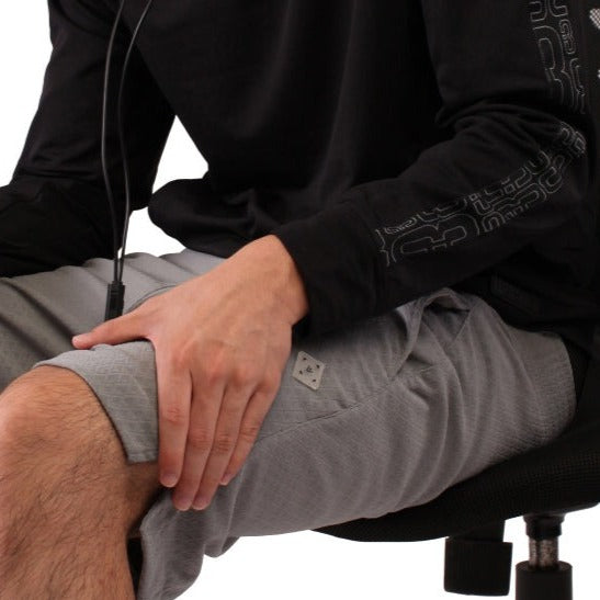 Diablo POINT3 Grey Shorts - Sitting Model View