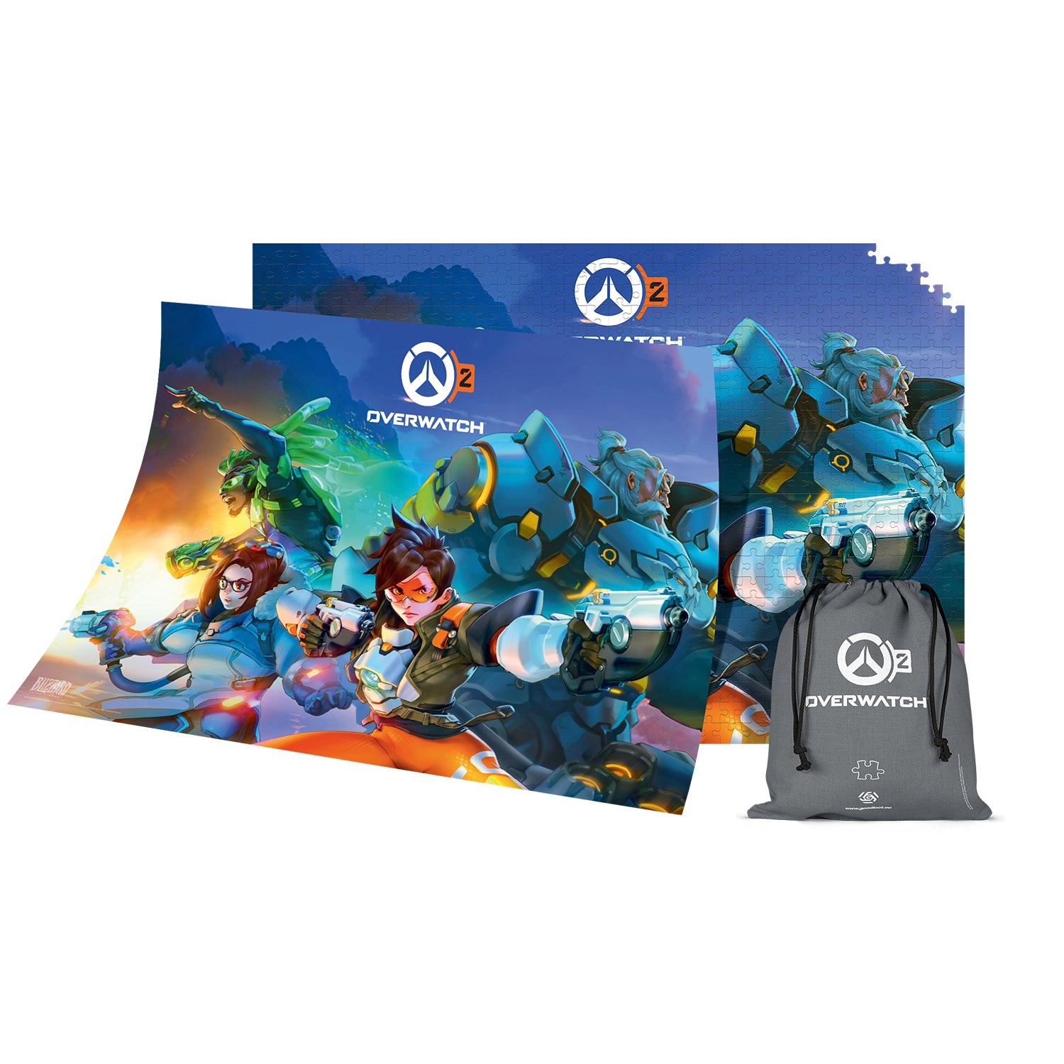 Overwatch 2 Rio 1000 Piece Puzzle in Blue - Front View