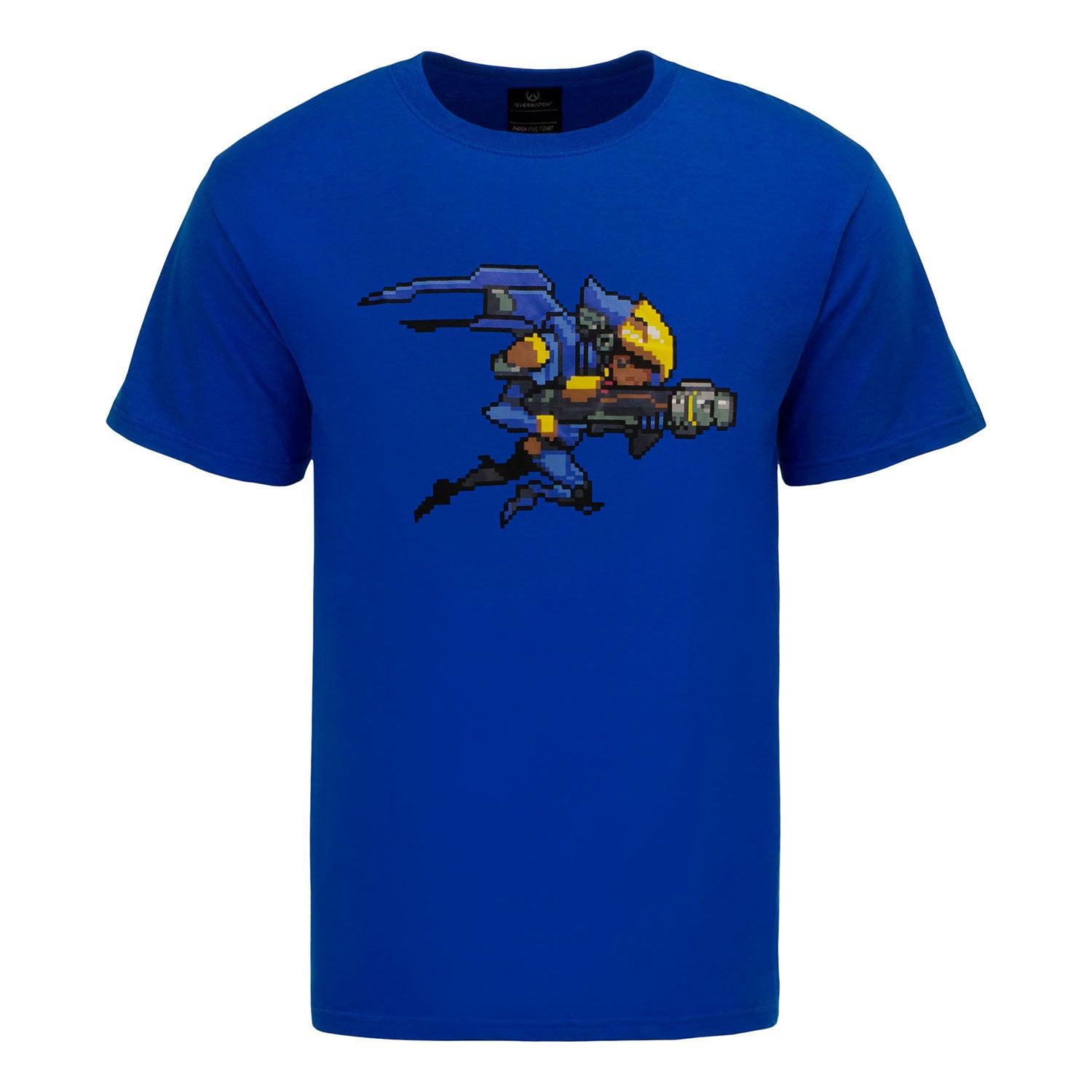 Overwatch Pharah Blue Pixel T-Shirt - Front View