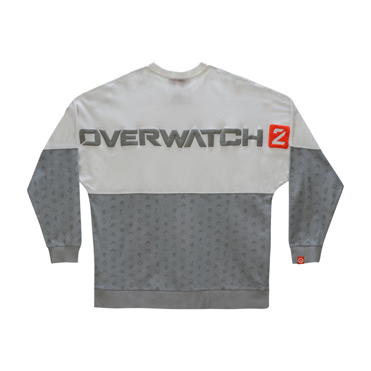 Overwatch 2 Billboard Long Sleeve Grey T-Shirt - Back View