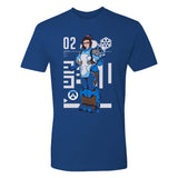 Overwatch 2 Mei Full Character Royal Blue T-Shirt - Front View