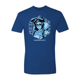 Overwatch 2 Mei and Snowball Happy Royal Blue T-Shirt - Front View