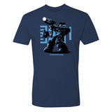 Overwatch 2 Mei and Snowball Indigo Blue T-Shirt - Front View