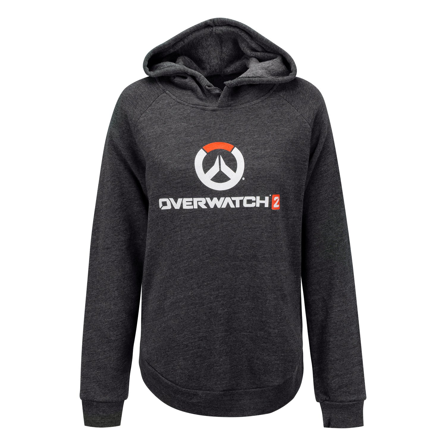 Overwatch 2 Women's Logo Charcoal Hoodie - Front View with Overwatch 2 Logo