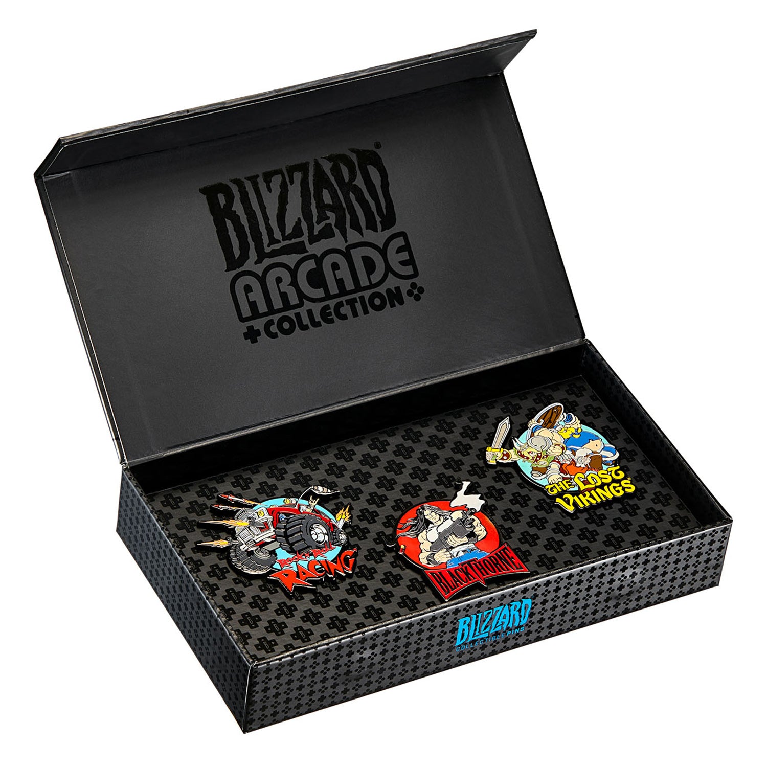 Blizzard Series 8 Collector's Edition Pin Set in Black - Open View