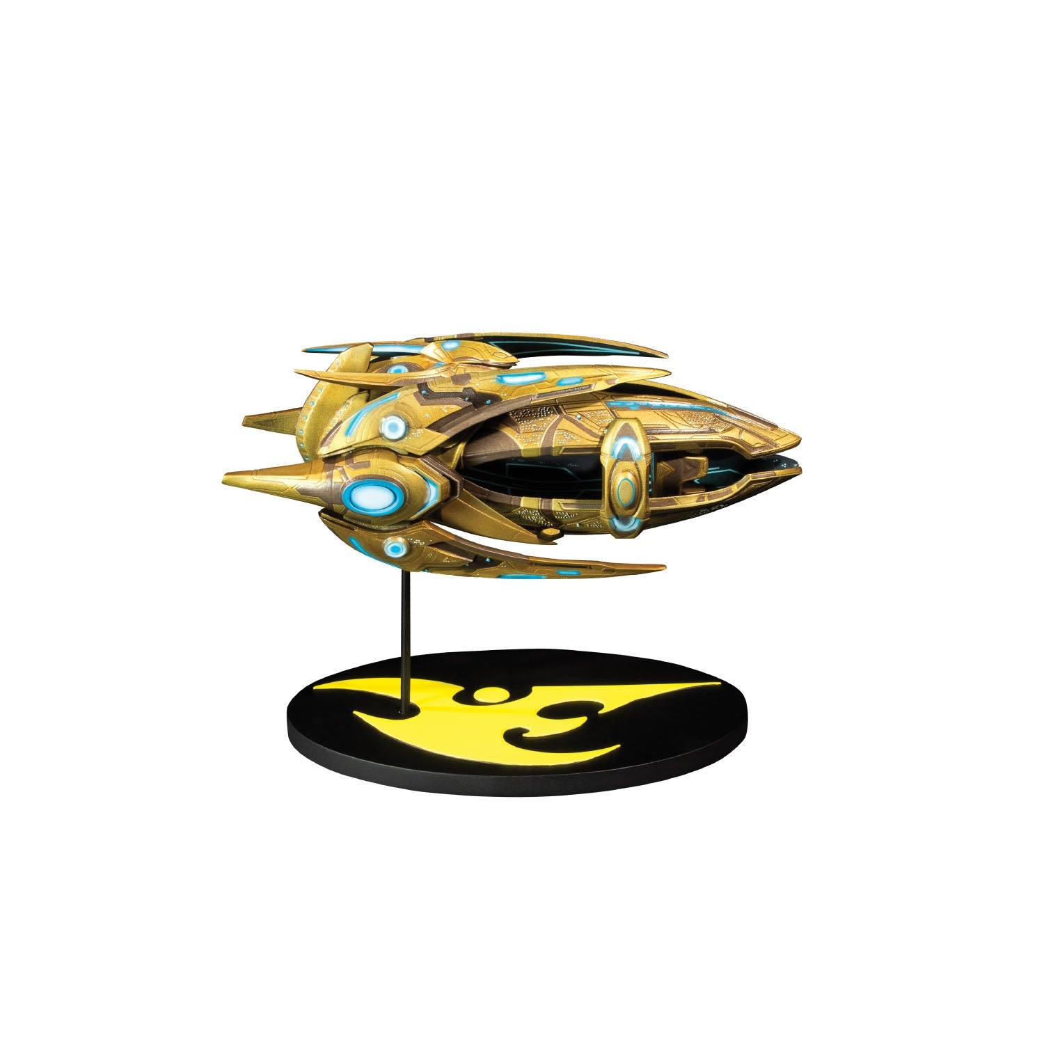 StarCraft Protoss Carrier Ship 7" Replica in Gold - Right View