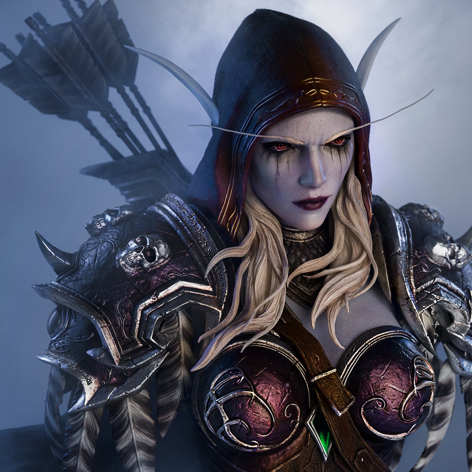 World of Warcraft Sylvanas 1:3 Scale Bust - Close up