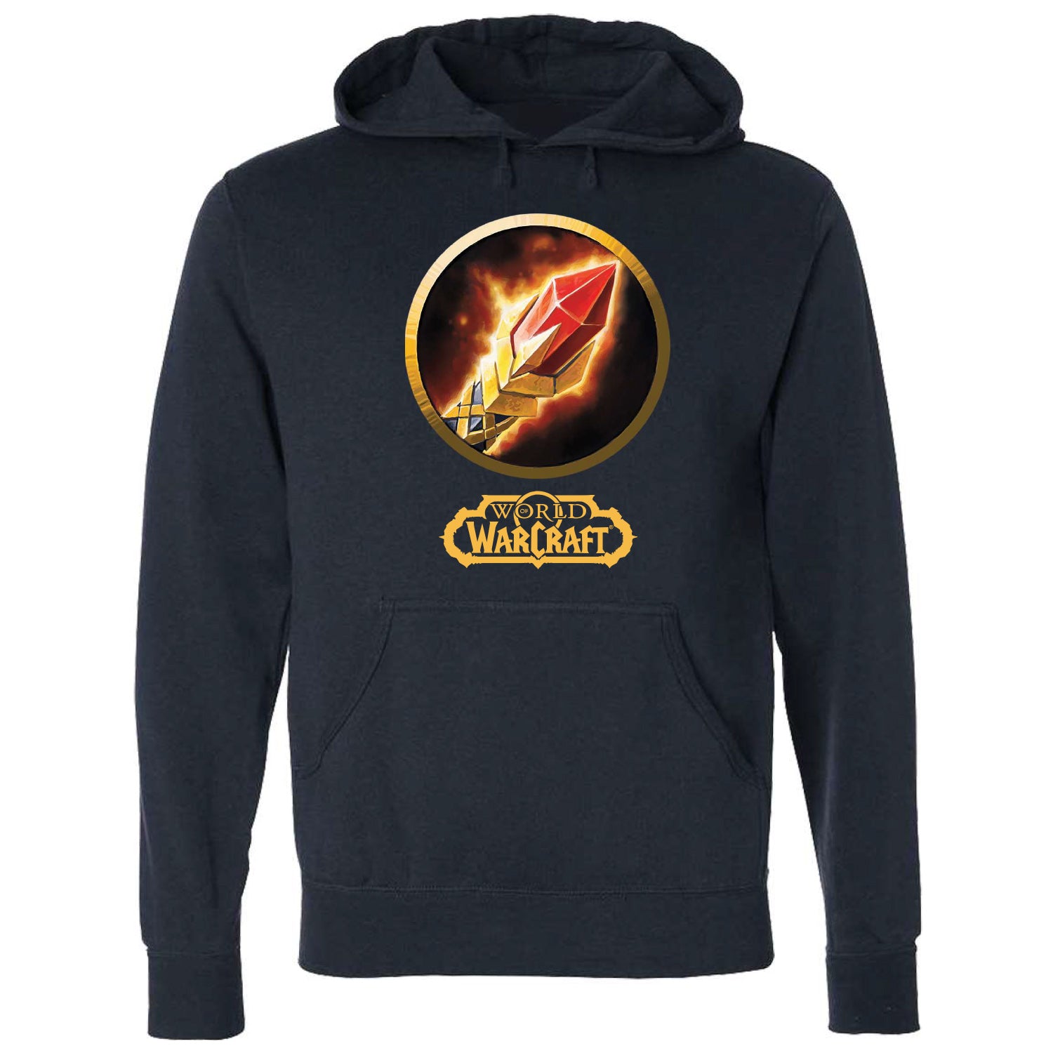 World of Warcraft Mage Hoodie - Front View Navy Version