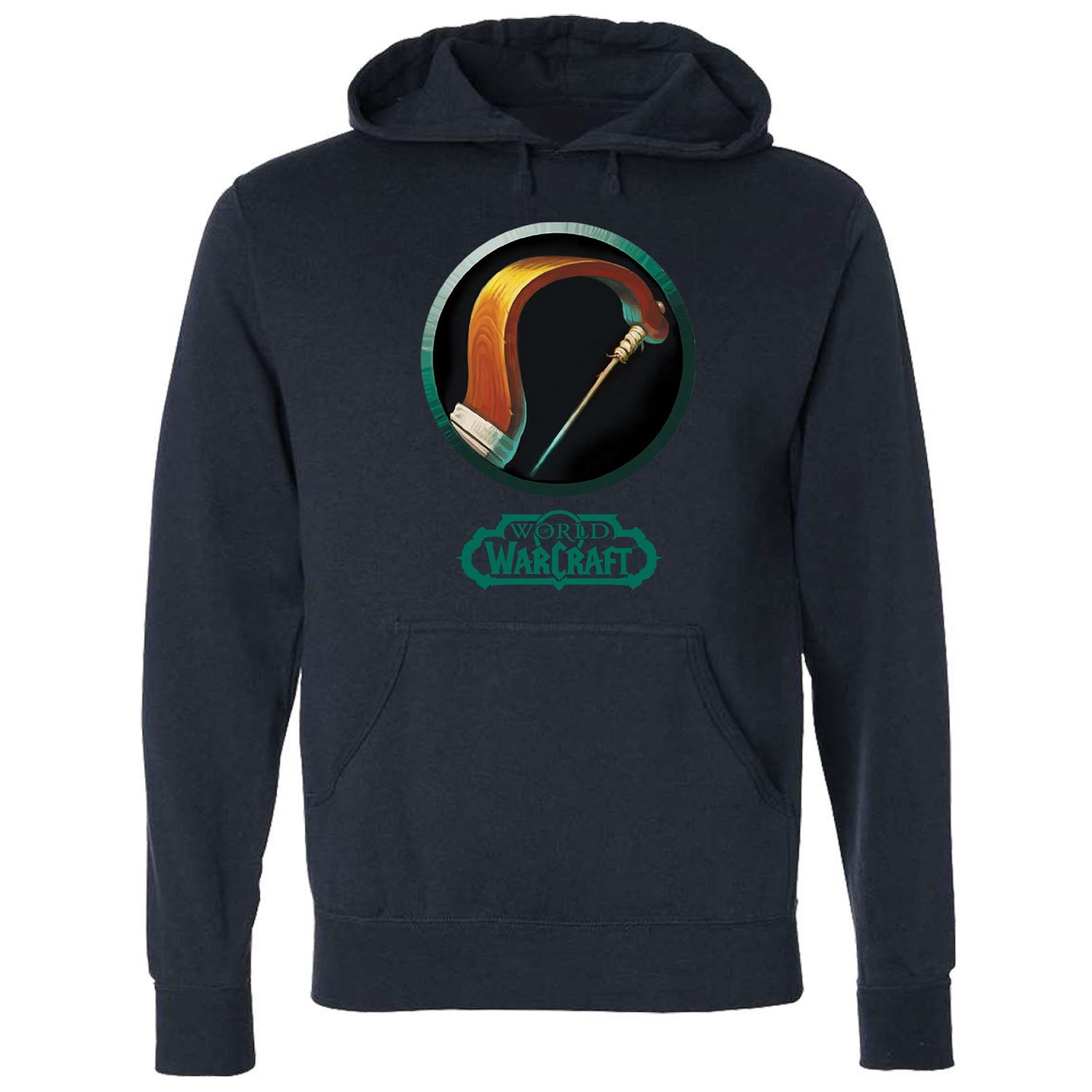 World of Warcraft Hunter Hoodie - Front View Navy Version