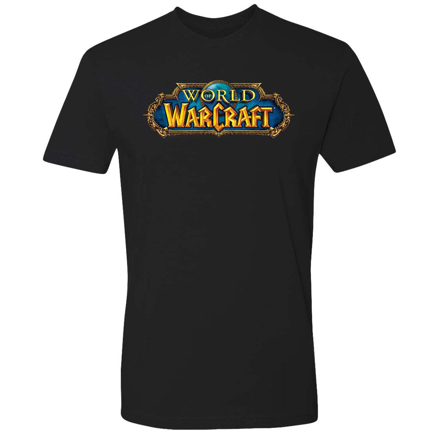 World of Warcraft Logo T-Shirt - Front View Black Version