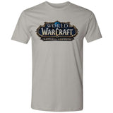 World of Warcraft Battle for Azeroth Logo Grey T-Shirt - Front View