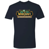 World of Warcraft Mists of Pandaria Logo Navy T-Shirt - Front View