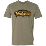 World of Warcraft Warlords of Draenor Logo Olive Green T-Shirt - Front View