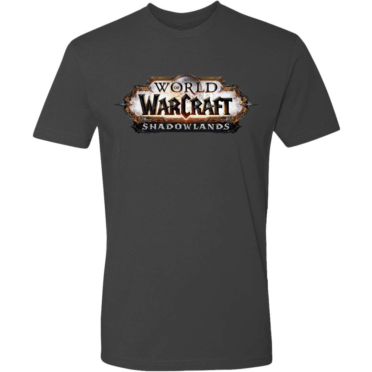 World of Warcraft Shadowlands Logo Grey T-Shirt - Front View