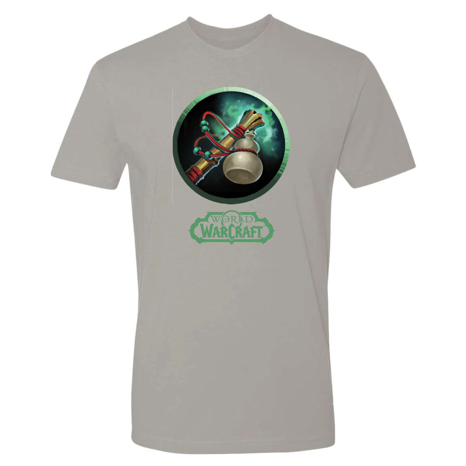 World of Warcraft Monk T-Shirt - Front View Grey Version