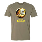 World of Warcraft Paladin T-Shirt - Front View Olive Green Version