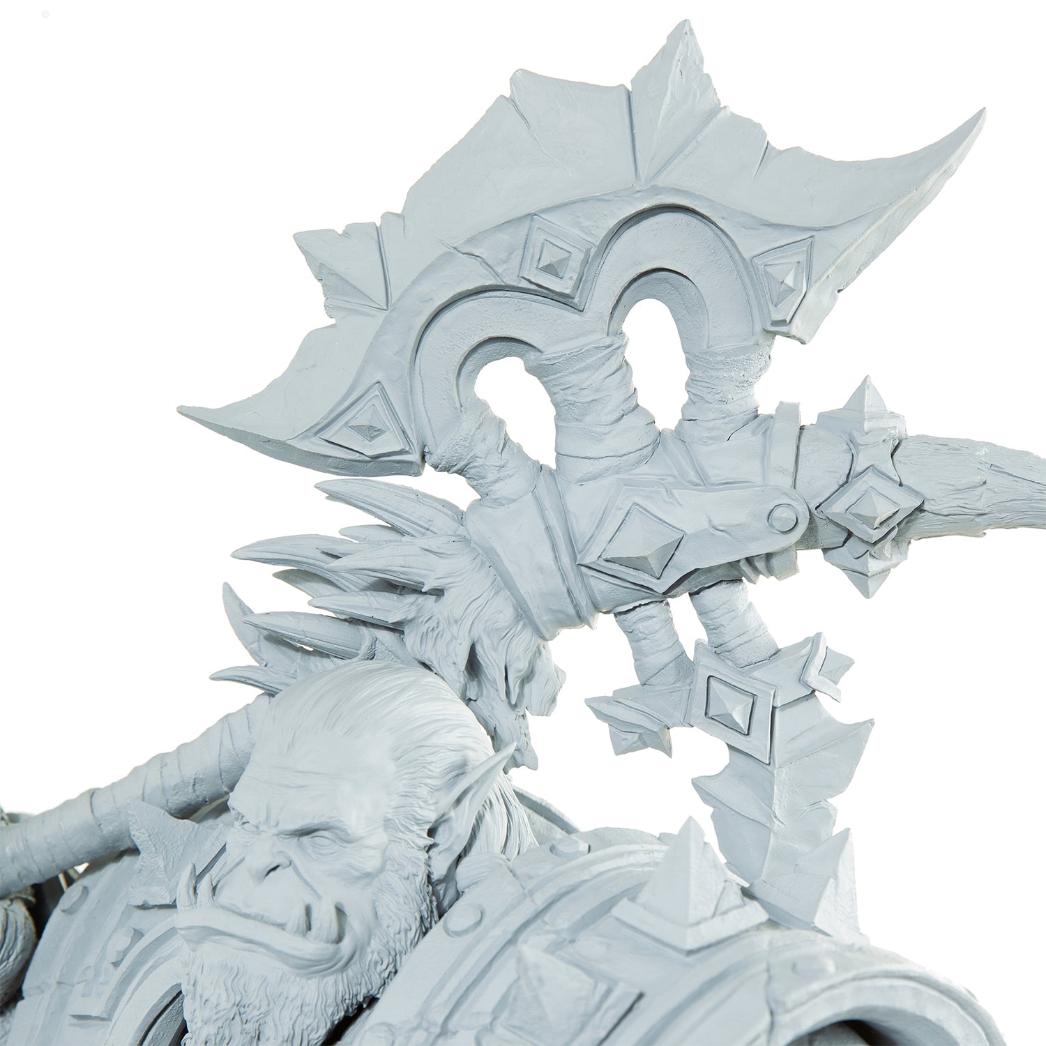World of Warcraft Warchief Thrall 24" Limited Edition Statue in Grey - Zoom Head View