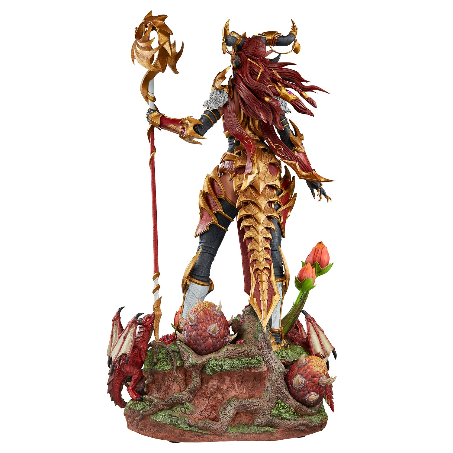 World of Warcraft Alexstrasza 20in Statue - Back View